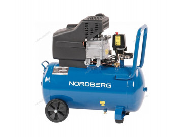 Компрессор поршневой 220 В, ресивер 50 л, 240 л/мин NORDBERG NCE50/241