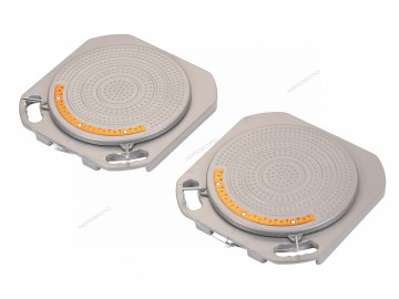 Круги поворотные для сход-развала (комплект 2 шт.) 400х400х50 мм NORDBERG TP3