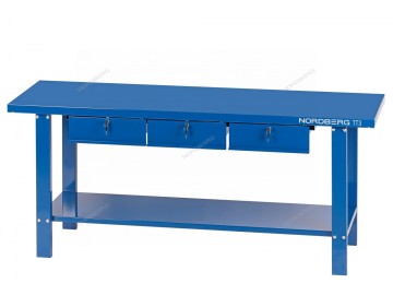 Верстак слесарный, 3 подвесных ящика Nordberg TT3