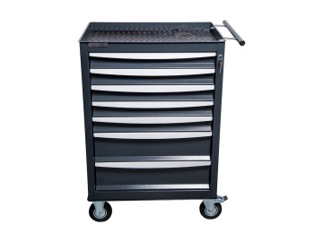 Тележка инструментальная Rossvik T07H-7016, 7 выдвижных ящиков, ц/замок, 670*450*1040hмм