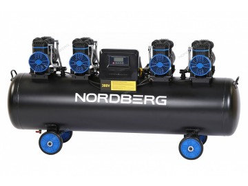 Компрессор безмасляный 380 В, ресивер 200 л, 1000 л/мин Nordberg NCEO200/1000
