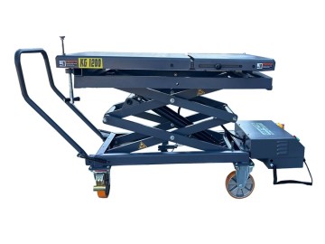 Платформа подъемная передвижная с электрогидравлическим приводом, г/п 1200 кг. KraftWell арт. KRWLT-12E