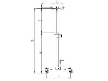 Стойка трансмиссионная rossvik pro rtj300, г/п 300кг rossvik rtj300