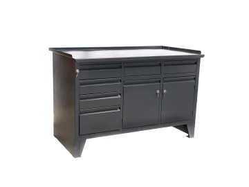 Верстак ввс-223-3, 3-х тумбовый, 870*1300*700мм, ral7016 rossvik ввс-223-3(7016)