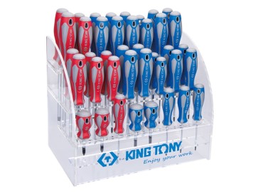 Стенд со стандартными отвертками, серии 1421, 1422, 1423, 1427, 40 предметов king tony 31427mr