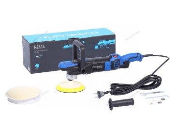 Полировальная машинка, диск 150 мм, 450-1950 об/мин, 1200 Вт NE414-150