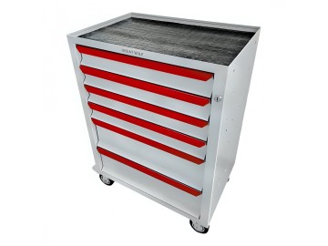 Инструментальная тележка 6 ящиков, цз, колеса с тормозом, белая Great Wolf  GWT-K6W