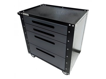 Инструментальная тележка 4 ящика, колеса с тормозом, серая Great Wolf GWT-G4