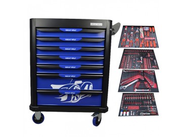 Инструментальная тележка с инструментом Great Wolf GW-7ST2 Blue