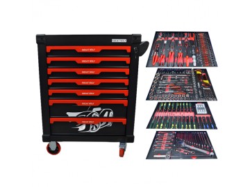 Инструментальная тележка с инструментом Great Wolf GW-7ST1 Black