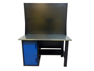 Верстак инструментальный, тумба с дверью, 2 экрана, 1400x700 Great Wolf GWT-V1400TL2