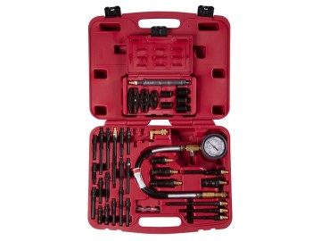 Компрессометр дизельный, 0-70 атм, кейс, комплект адаптеров МАСТАК 120-12170